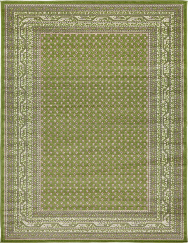 Green 10' x 13' 1 Williamsburg Rectangle Area Rug 100% Polypropylene With Cotton Backing Durable Easy Clean Stain Resistant Carpet for Sale at Rug Engine