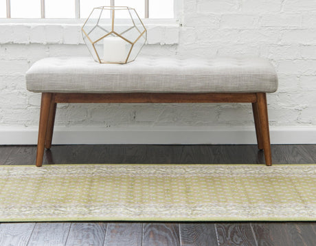 Green 2' 9 x 9' 10 Williamsburg Runner Area Rug 100% Polypropylene With Cotton Backing Durable Easy Clean Stain Resistant Carpet for Sale at Rug Engine