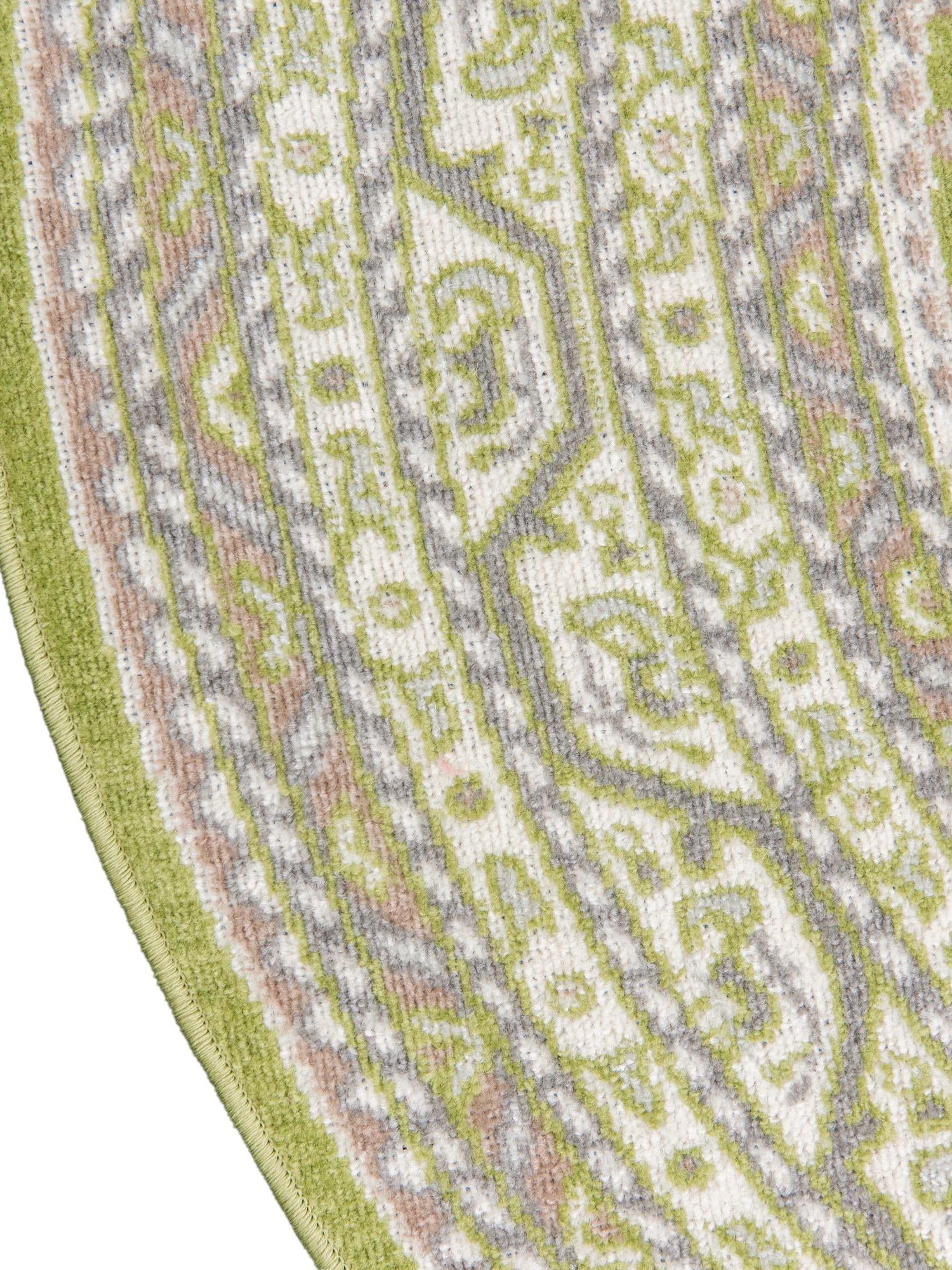 Green 8' x 8' Williamsburg Round Area Rug 100% Polypropylene With Cotton Backing Durable Easy Clean Stain Resistant Carpet for Sale at Rug Engine