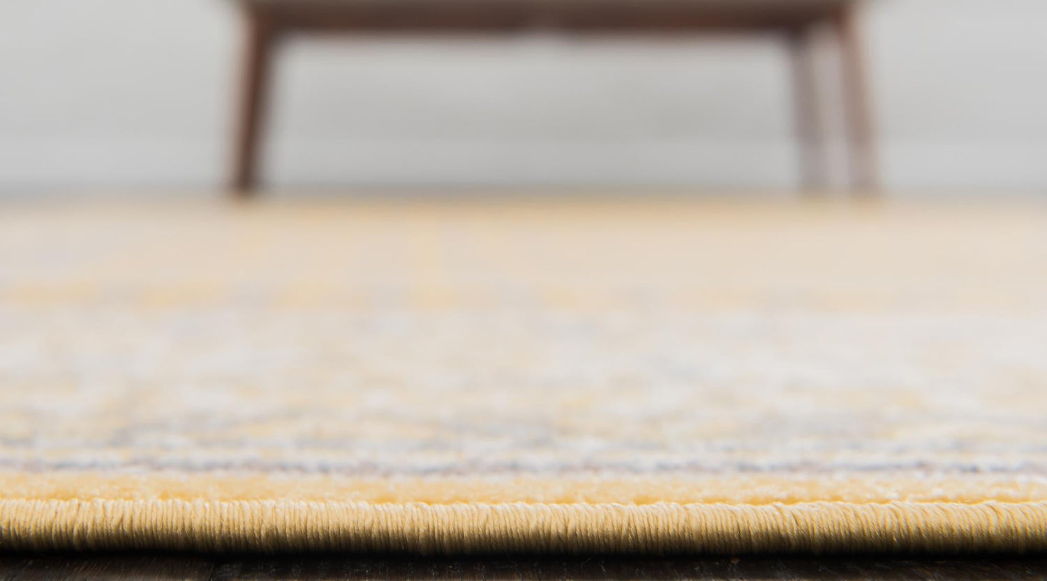 Yellow 5' 3 x 8' Williamsburg Rectangle Area Rug 100% Polypropylene With Cotton Backing Durable Easy Clean Stain Resistant Carpet for Sale at Rug Engine
