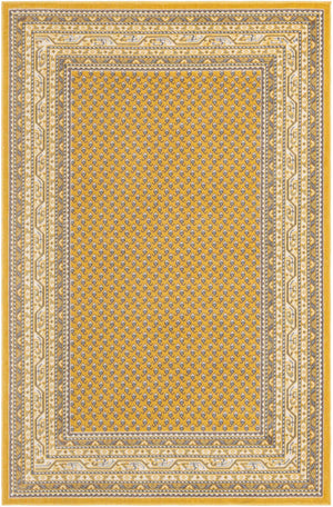 Yellow 5' 3 x 8' Williamsburg Rectangle Area Rug 100% Polypropylene With Cotton Backing Durable Easy Clean Stain Resistant Carpet for Sale at Rug Engine