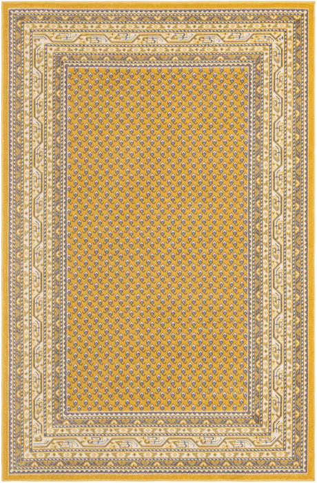 Yellow 5' 3 x 8' Williamsburg Rectangle Area Rug