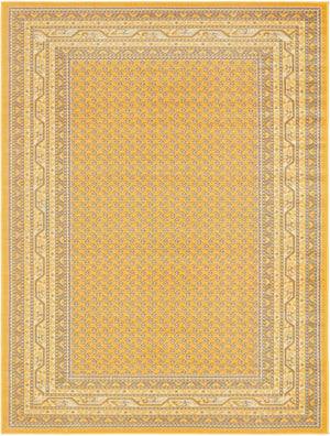 Yellow 9' x 12' Williamsburg Rectangle Rug