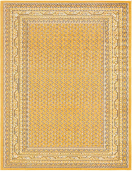 Yellow 10' x 13' 1 Williamsburg Rectangle Area Rug 100% Polypropylene With Cotton Backing Durable Easy Clean Stain Resistant Carpet for Sale at Rug Engine