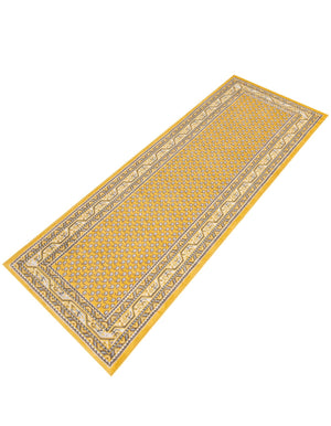 Yellow 2' 9 x 9' 10 Williamsburg Runner Area Rug 100% Polypropylene With Cotton Backing Durable Easy Clean Stain Resistant Carpet for Sale at Rug Engine