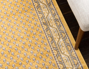 Yellow 2' 9 x 9' 10 Williamsburg Runner Area Rug 100% Polypropylene With Cotton Backing Durable Easy Clean Stain Resistant Carpet for Sale at Rug Engine