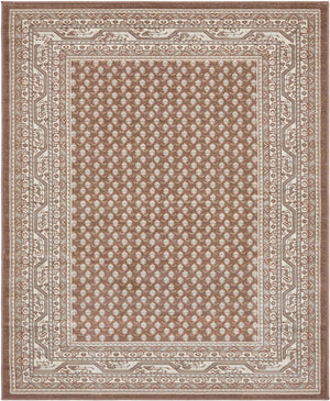 Brown 7' 10 x 10' Williamsburg Rectangle Area Rug 100% Polypropylene With Cotton Backing Durable Easy Clean Stain Resistant Carpet for Sale at Rug Engine