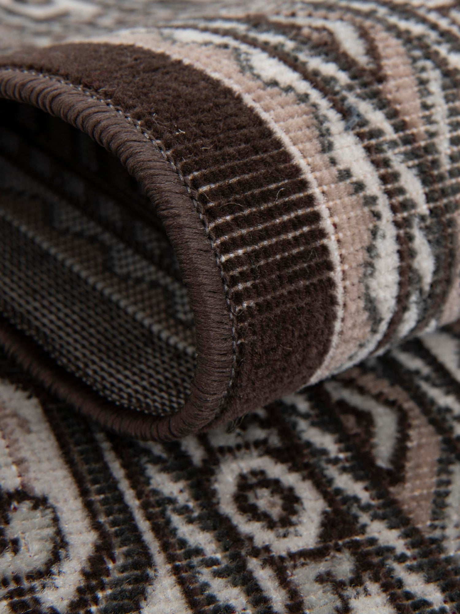 Brown 7' 1 x 10' Williamsburg Rectangle Area Rug 100% Polypropylene With Cotton Backing Durable Easy Clean Stain Resistant Carpet for Sale at Rug Engine