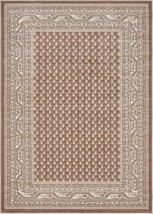 Brown 7' 1 x 10' Williamsburg Rectangle Area Rug 100% Polypropylene With Cotton Backing Durable Easy Clean Stain Resistant Carpet for Sale at Rug Engine