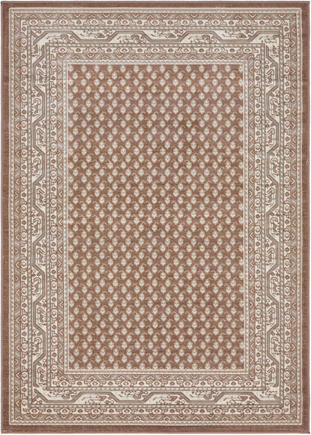 Brown 7' 1 x 10' Williamsburg Rectangle Area Rug 100% Polypropylene With Cotton Backing Durable Easy Clean Stain Resistant Carpet for Sale at Rug Engine