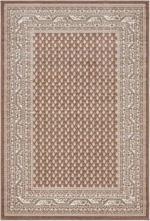 Brown 6' 1 x 9' Williamsburg Rectangle Area Rug 100% Polypropylene With Cotton Backing Durable Easy Clean Stain Resistant Carpet for Sale at Rug Engine