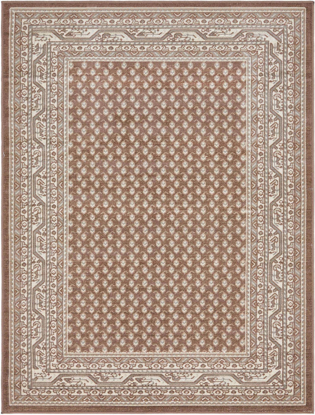 Brown 9' x 12' 2 Williamsburg Rectangle Area Rug 100% Polypropylene With Cotton Backing Durable Easy Clean Stain Resistant Carpet for Sale at Rug Engine