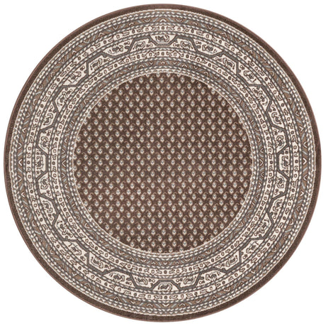 Brown 5' 3 x 5' 3 Williamsburg Round Area Rug