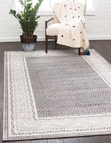 Gray 9' x 12' 2 Williamsburg Rectangle Area Rug 100% Polypropylene With Cotton Backing Durable Easy Clean Stain Resistant Carpet for Sale at Rug Engine