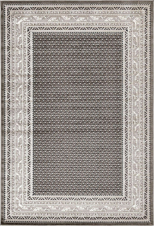 Gray 6' 1 x 9' Williamsburg Rectangle Area Rug 100% Polypropylene With Cotton Backing Durable Easy Clean Stain Resistant Carpet for Sale at Rug Engine