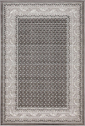 Gray 4' 1 x 6' 1 Williamsburg Rectangle Area Rug 100% Polypropylene With Cotton Backing Durable Easy Clean Stain Resistant Carpet for Sale at Rug Engine