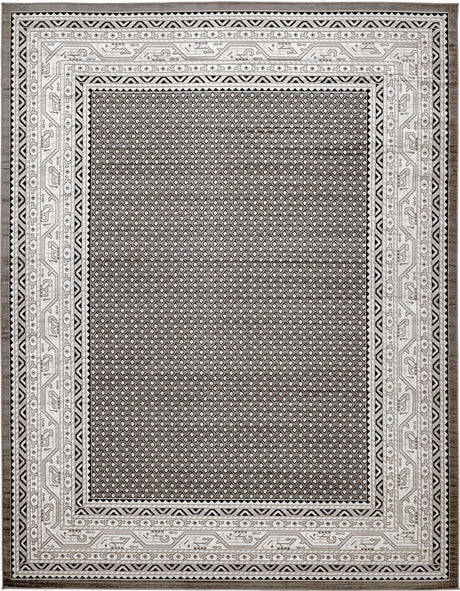 Gray 10' x 13' 1 Williamsburg Rectangle Area Rug 100% Polypropylene With Cotton Backing Durable Easy Clean Stain Resistant Carpet for Sale at Rug Engine