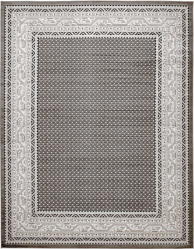 Gray 10' x 13' 1 Williamsburg Rectangle Area Rug 100% Polypropylene With Cotton Backing Durable Easy Clean Stain Resistant Carpet for Sale at Rug Engine