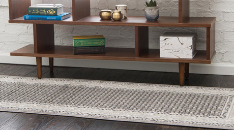 Gray 2' x 8' Williamsburg Runner Area Rug 100% Polypropylene With Cotton Backing Durable Easy Clean Stain Resistant Carpet for Sale at Rug Engine