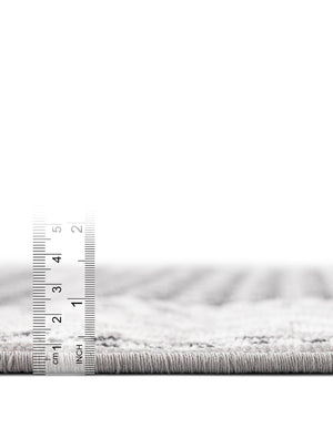 Gray 3' x 10' Williamsburg Runner Rug