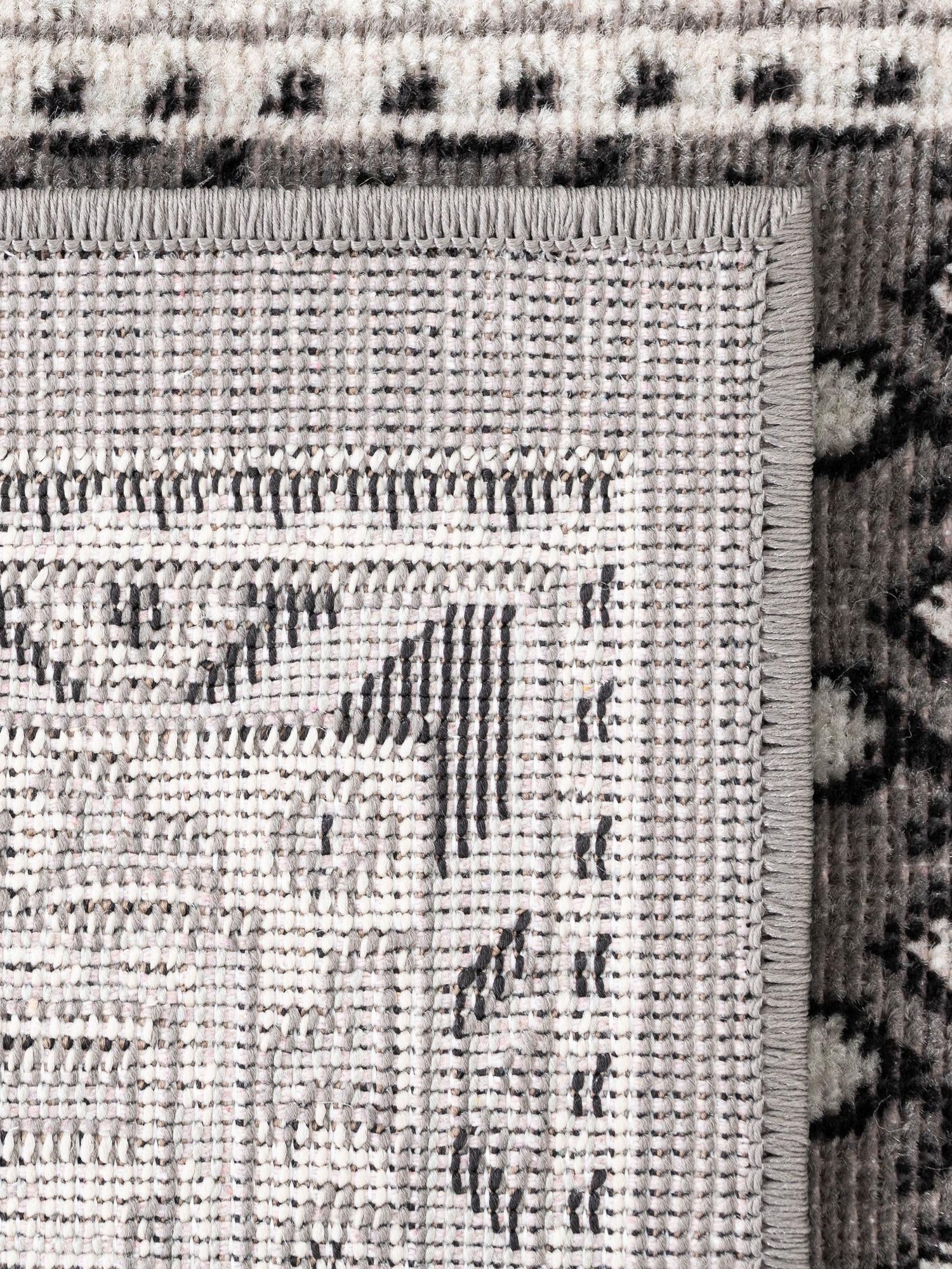 Gray 2' x 8' Williamsburg Runner Area Rug 100% Polypropylene With Cotton Backing Durable Easy Clean Stain Resistant Carpet for Sale at Rug Engine