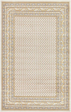 Beige 5' 3 x 8' Williamsburg Rectangle Area Rug 100% Polypropylene With Cotton Backing Durable Easy Clean Stain Resistant Carpet for Sale at Rug Engine