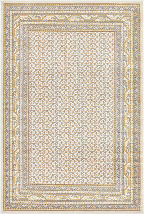 Beige 4' 1 x 6' 1 Williamsburg Rectangle Area Rug