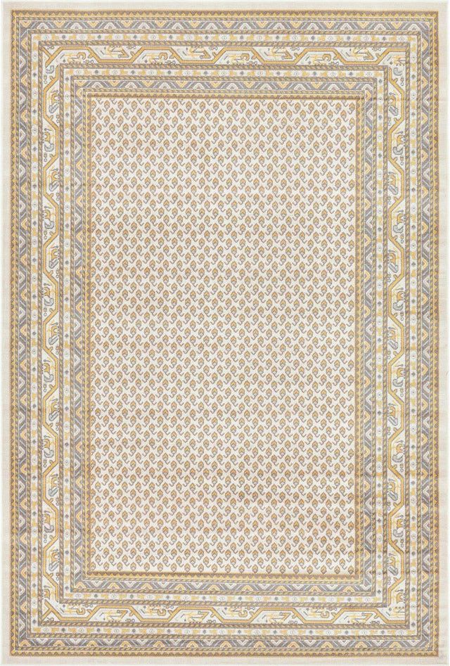 Beige 4' 1 x 6' 1 Williamsburg Rectangle Area Rug 100% Polypropylene With Cotton Backing Durable Easy Clean Stain Resistant Carpet for Sale at Rug Engine
