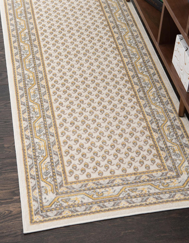 Beige 3' x 10' Williamsburg Runner Rug
