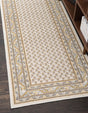Beige 3' x 10' Williamsburg Runner Rug