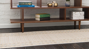 Beige 3' x 10' Williamsburg Runner Rug