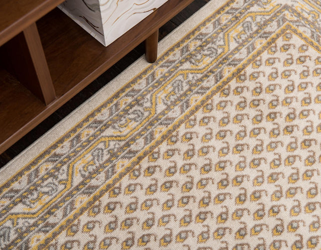 Beige 3' x 10' Williamsburg Runner Rug