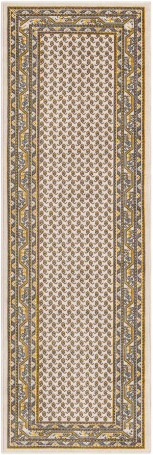 Beige 3' x 10' Williamsburg Runner Rug