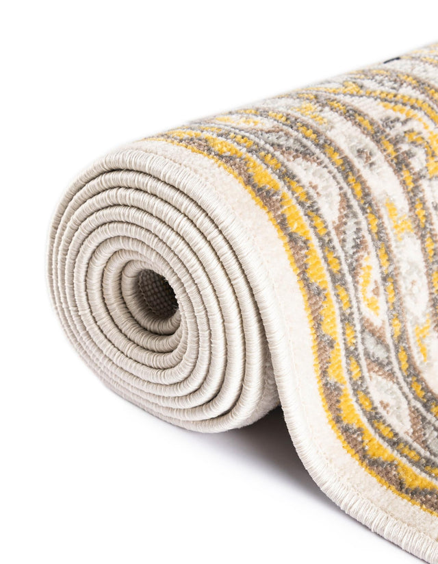 Beige 3' 7 x 3' 7 Williamsburg Round Area Rug 100% Polypropylene With Cotton Backing Durable Easy Clean Stain Resistant Carpet for Sale at Rug Engine