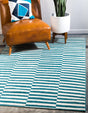 Turquoise 7' 1 x 10' Williamsburg Rectangle Rug