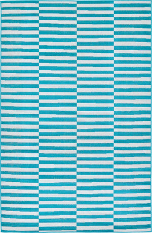 Turquoise 5' 3 x 8' Williamsburg Rectangle Area Rug 100% Polypropylene With Cotton Backing Durable Easy Clean Stain Resistant Carpet for Sale at Rug Engine