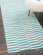 Turquoise 3' x 10' Williamsburg Runner Rug