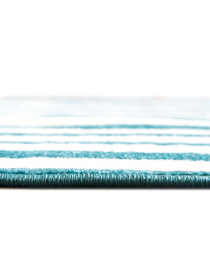 Turquoise 8' x 8' Williamsburg Round Area Rug 100% Polypropylene With Cotton Backing Durable Easy Clean Stain Resistant Carpet for Sale at Rug Engine