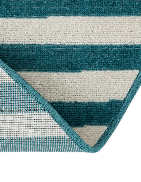 Turquoise 8' x 8' Williamsburg Round Area Rug 100% Polypropylene With Cotton Backing Durable Easy Clean Stain Resistant Carpet for Sale at Rug Engine