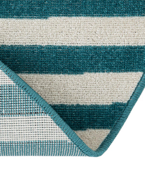 Turquoise 5' 3 x 5' 3 Williamsburg Round Rug