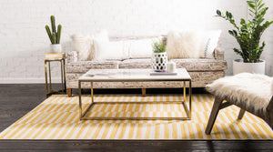 Yellow 7' x 10' Williamsburg Rectangle Rug