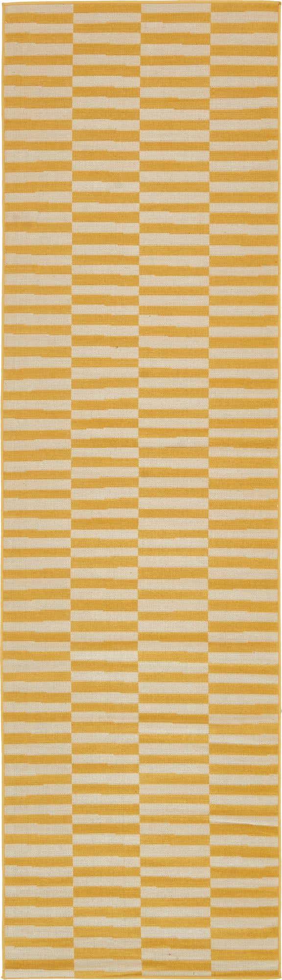 Yellow 2' 9 x 9' 10 Williamsburg Runner Area Rug 100% Polypropylene With Cotton Backing Durable Easy Clean Stain Resistant Carpet for Sale at Rug Engine