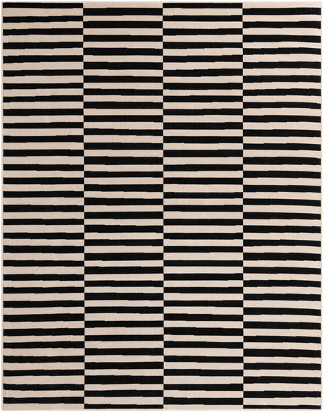 Black 8' x 10' Williamsburg Rectangle Area Rug