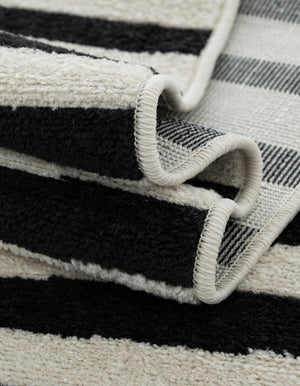Black 3' 3 x 5' 3 Williamsburg Rectangle Area Rug 100% Polypropylene With Cotton Backing Durable Easy Clean Stain Resistant Carpet for Sale at Rug Engine
