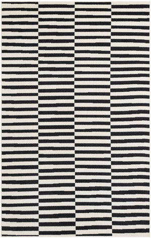 Black 5' 1 x 8' Williamsburg Rectangle Area Rug 100% Polypropylene With Cotton Backing Durable Easy Clean Stain Resistant Carpet for Sale at Rug Engine
