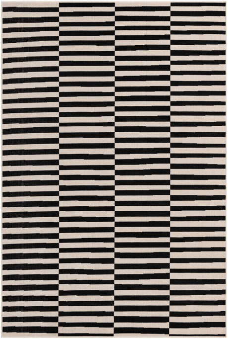 Black 6' x 9' Williamsburg Rectangle Area Rug