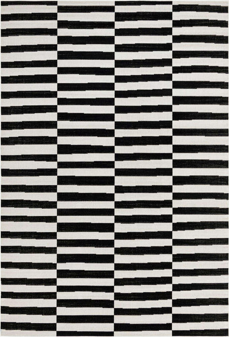 Black 4' x 6' Williamsburg Rectangle Area Rug