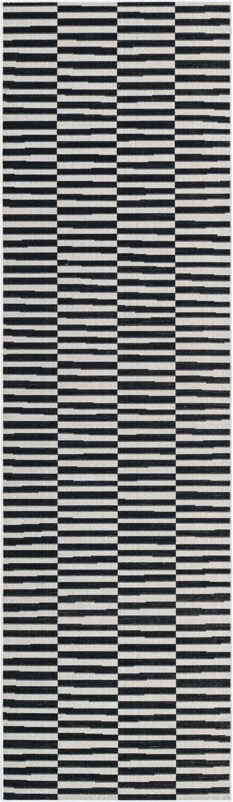 Black 2' 9 x 9' 10 Williamsburg Runner Area Rug