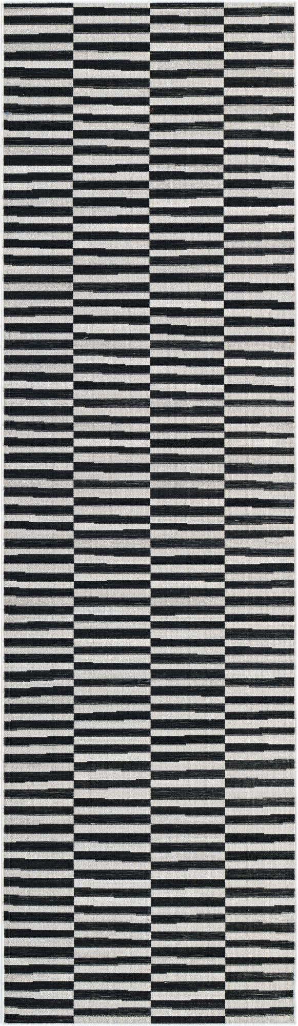 Black 2' 9 x 9' 10 Williamsburg Runner Area Rug 100% Polypropylene With Cotton Backing Durable Easy Clean Stain Resistant Carpet for Sale at Rug Engine