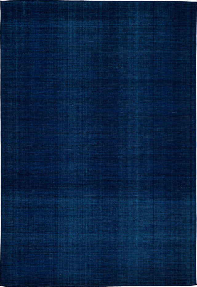 Navy Blue 6' 1 x 9' Williamsburg Rectangle Area Rug 100% Polypropylene With Cotton Backing Durable Easy Clean Stain Resistant Carpet for Sale at Rug Engine